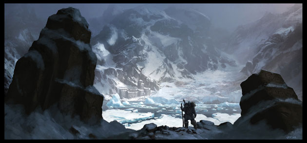 Digital Painting Glacier