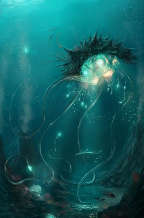digital painting jellyfish