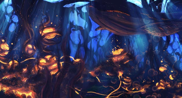 Digital painting Under Sea