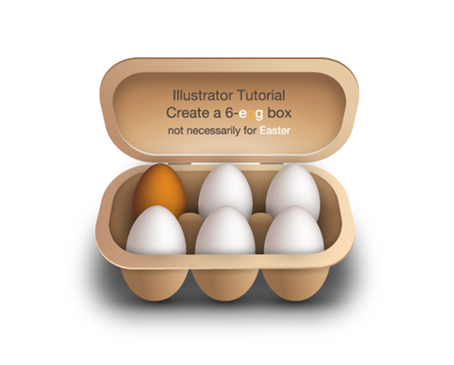 illustrator tutorial create a 6-egg box not necessarily for Easter