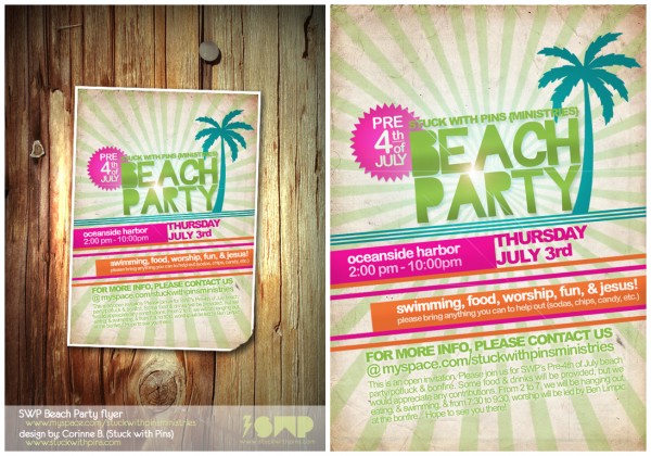 Flyer Design Beach Party