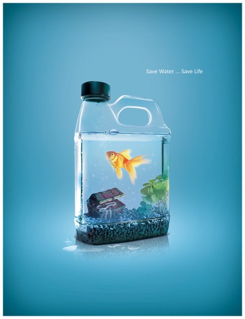 flyer design save water