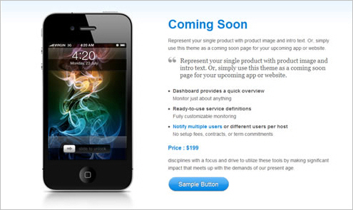 Comingsoon-screenshot in Free WordPress Themes: 2011 Edition