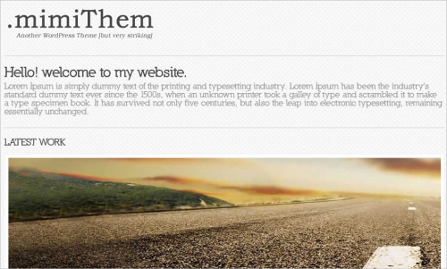 Mimithem-screenshot in Free WordPress Themes: 2011 Edition