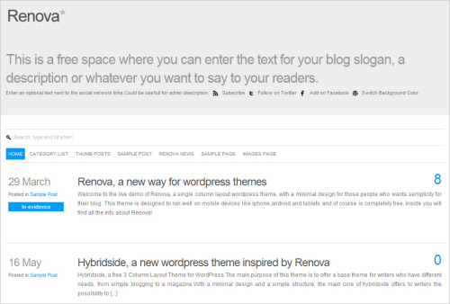 Renova-screenshot in Free WordPress Themes: 2011 Edition