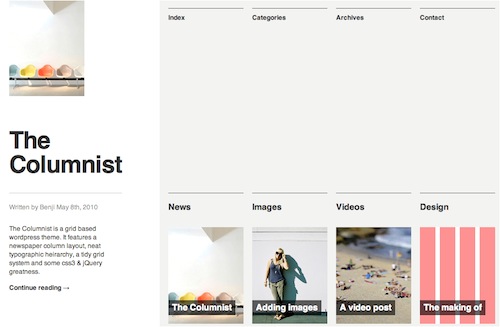 The-columnist in Free WordPress Themes: 2011 Edition