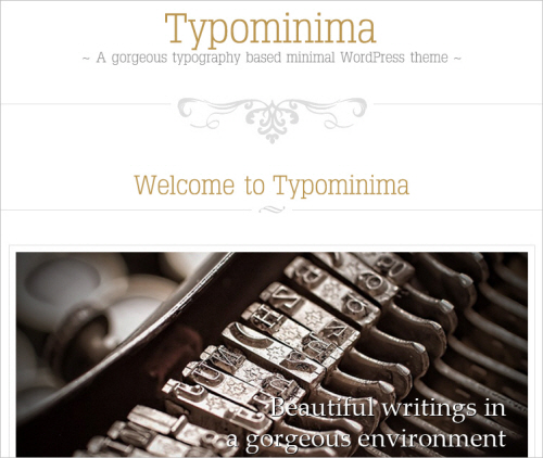 Typominima-screenshot in Free WordPress Themes: 2011 Edition