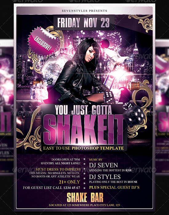 Shakeit Flyer Template