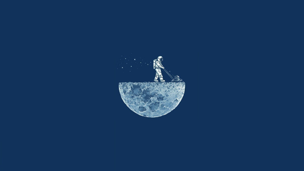 blue-background-minimalistic-moon-lawn-mowing-astronaut