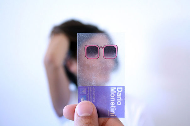 creative transparent business cards