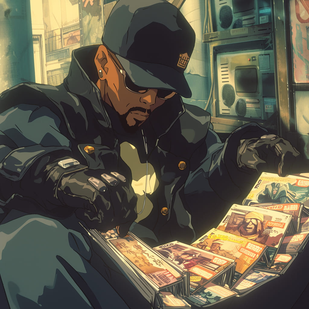 Method Man’s 90s rap persona softened by a Studio Ghibli-inspired portrait