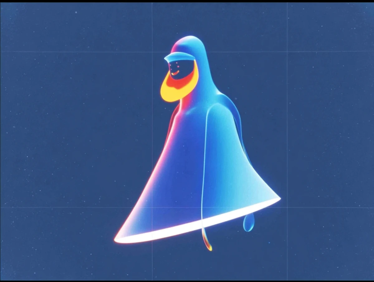 Alex Roman architectural character design with structural geometric forms