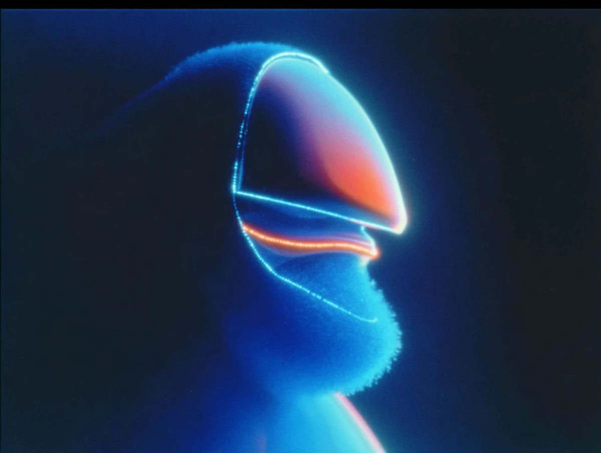 Abstract character design with shapes and color painting by Alex Roman