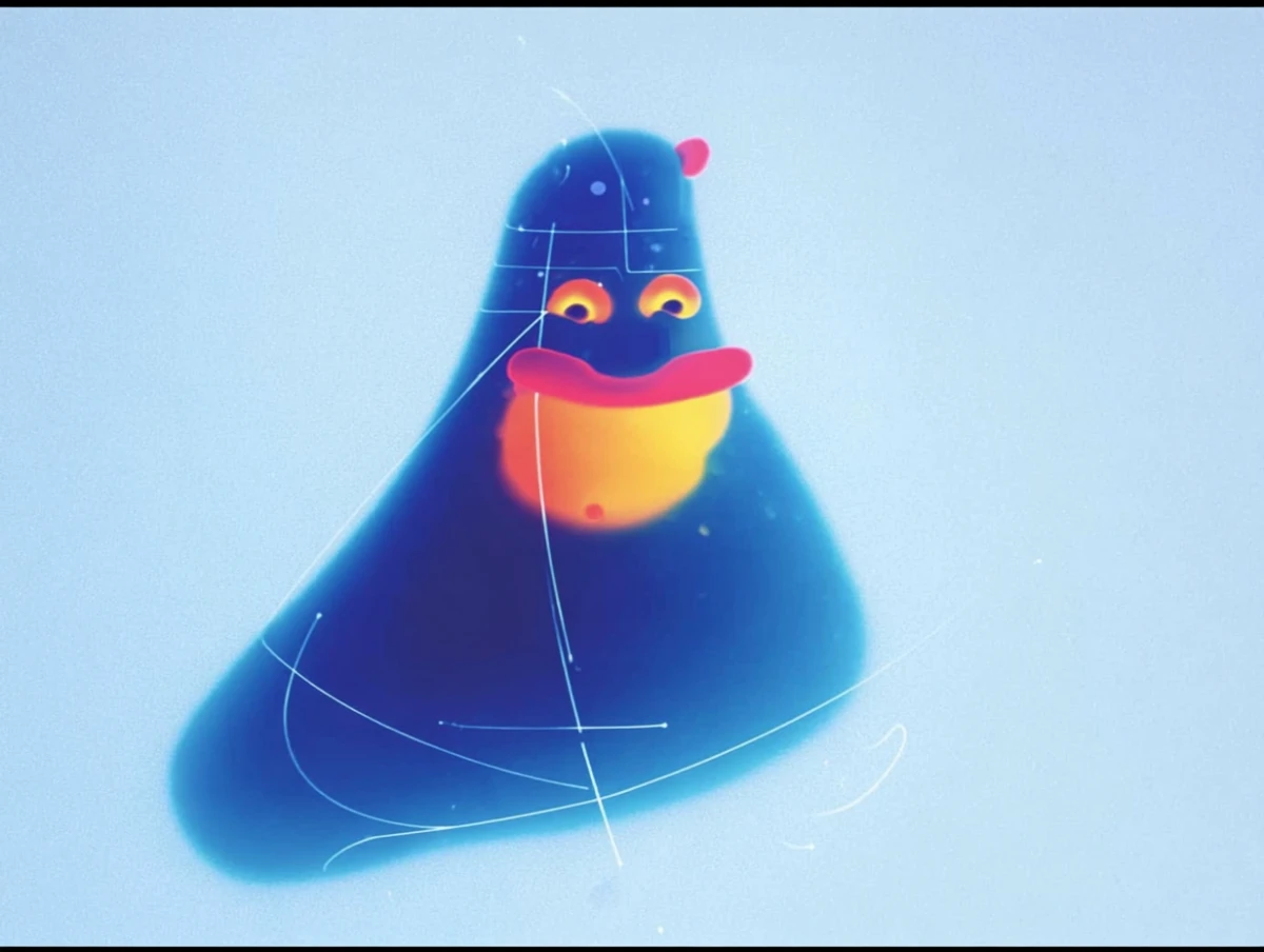 Alex Roman architect artist character illustration with shapes