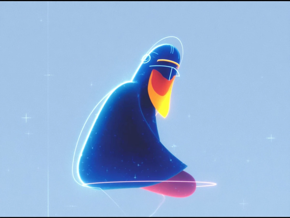 Architectural abstraction character artwork by Alex Roman