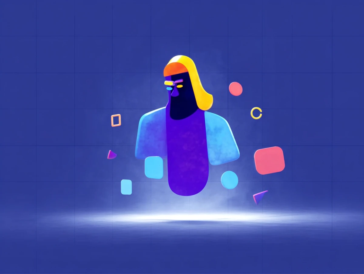 Architect-inspired digital character illustration by Alex Roman