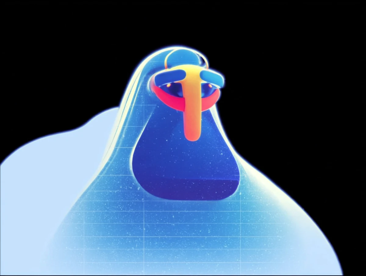 Abstract character composition design by Alex Roman