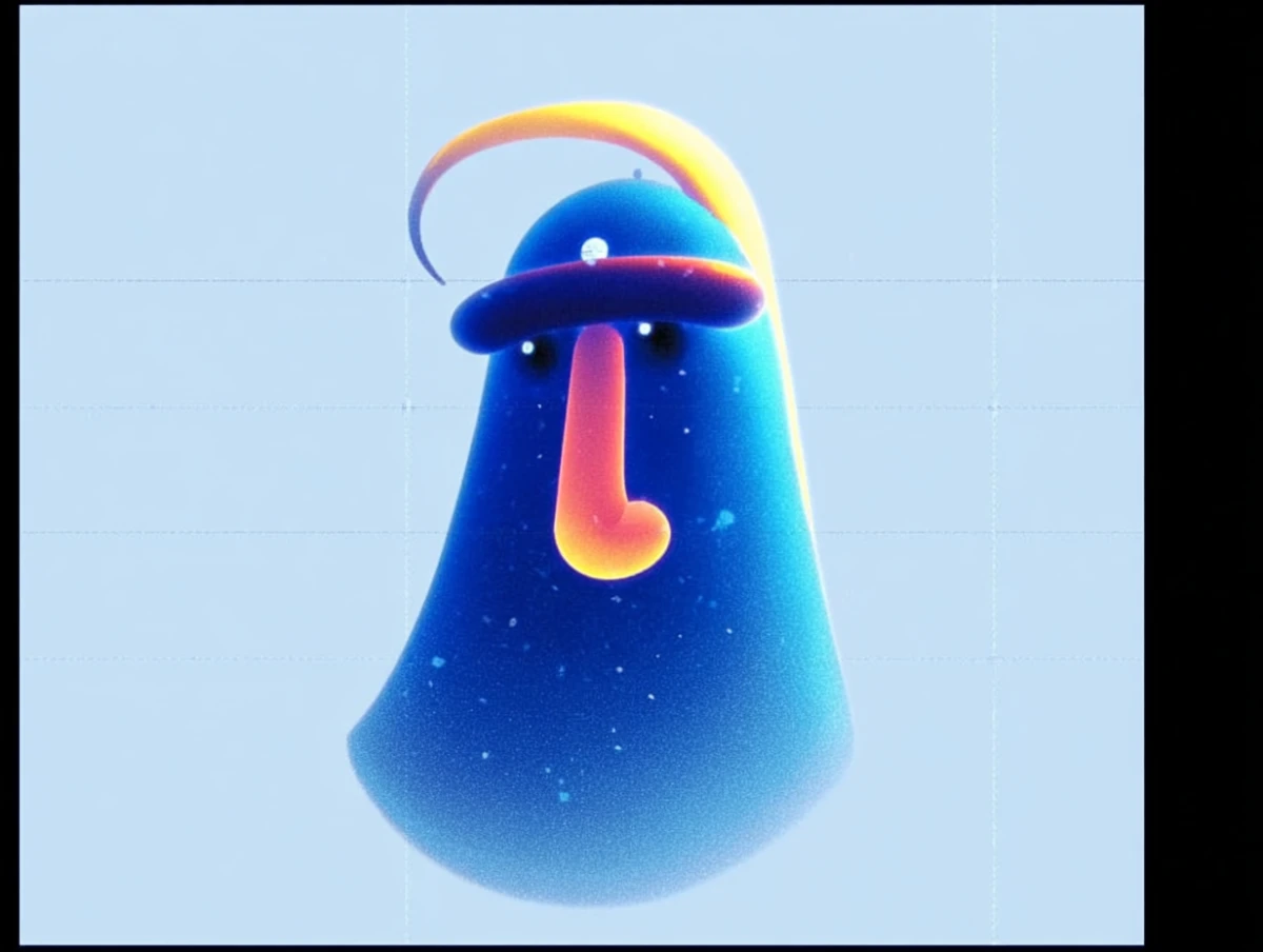 Contemporary character and shapes artwork by Alex Roman