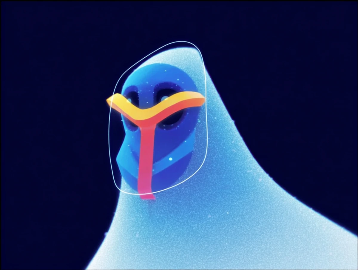 Geometric abstract character illustration design by Alex Roman