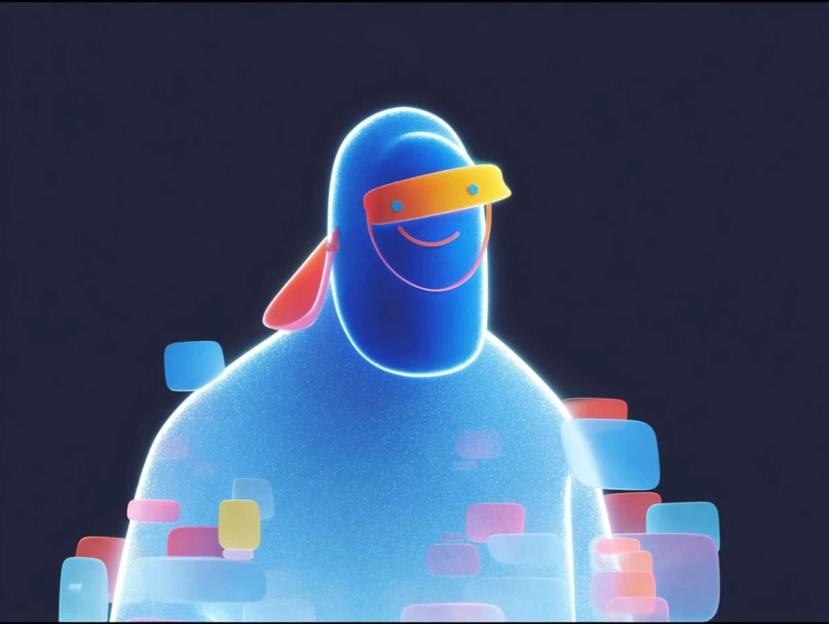 Geometric art character forms modern illustration by Alex Roman