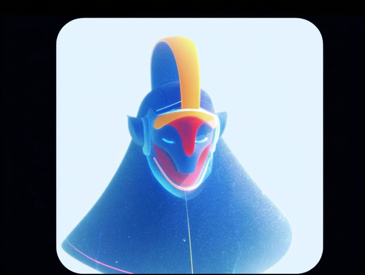 Geometric character composition abstract art design by Alex Roman