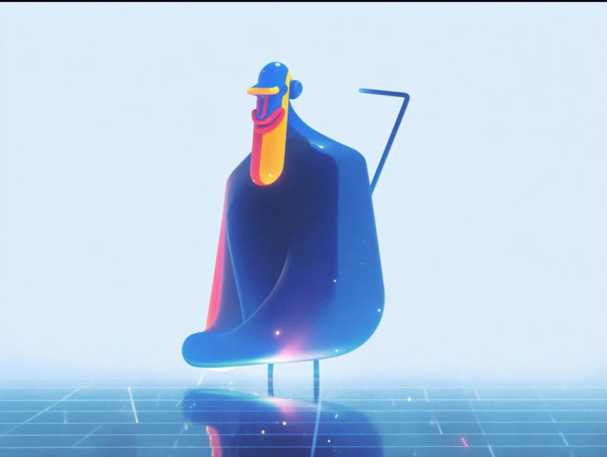 Geometric character digital art design by Alex Roman