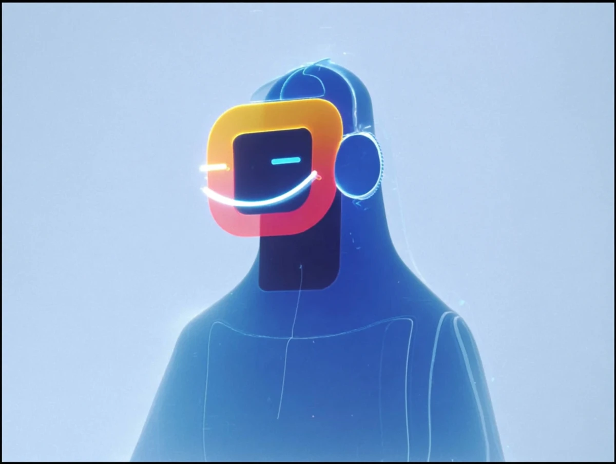 Geometric character illustration composition by Alex Roman