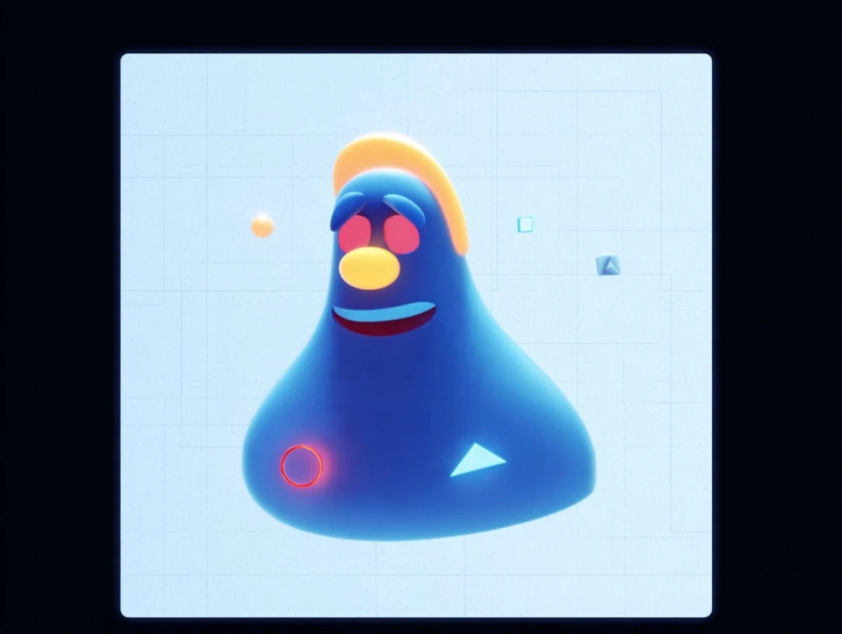 Modern character design abstract painting by Alex Roman