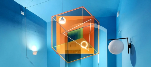 Geometric Anamorphic Perspective Illusion Paintings By Truly Design Studio