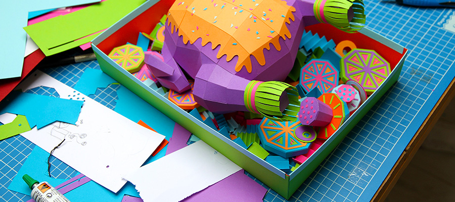 Intricate Crafted Paper Works Of Art By Zim&Zou