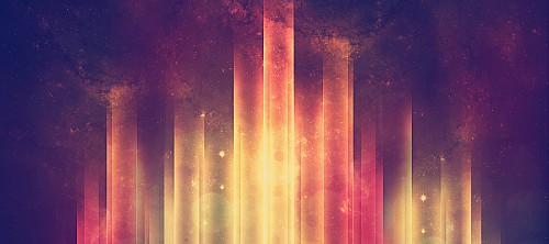 Create A Vintage Space Poster With Colorful Lights In Photoshop Tutorial