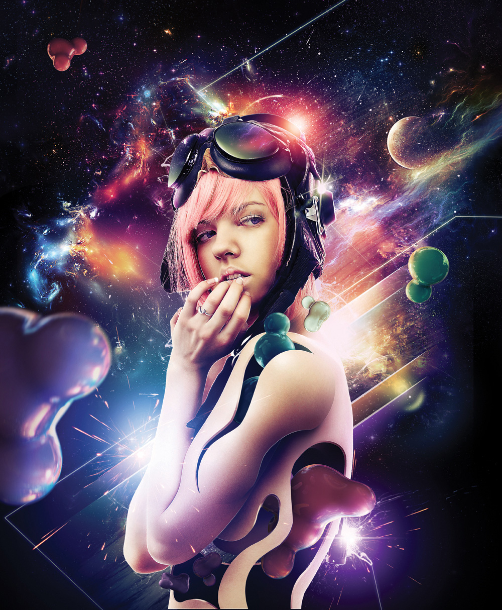 space girl photoshop tutorial