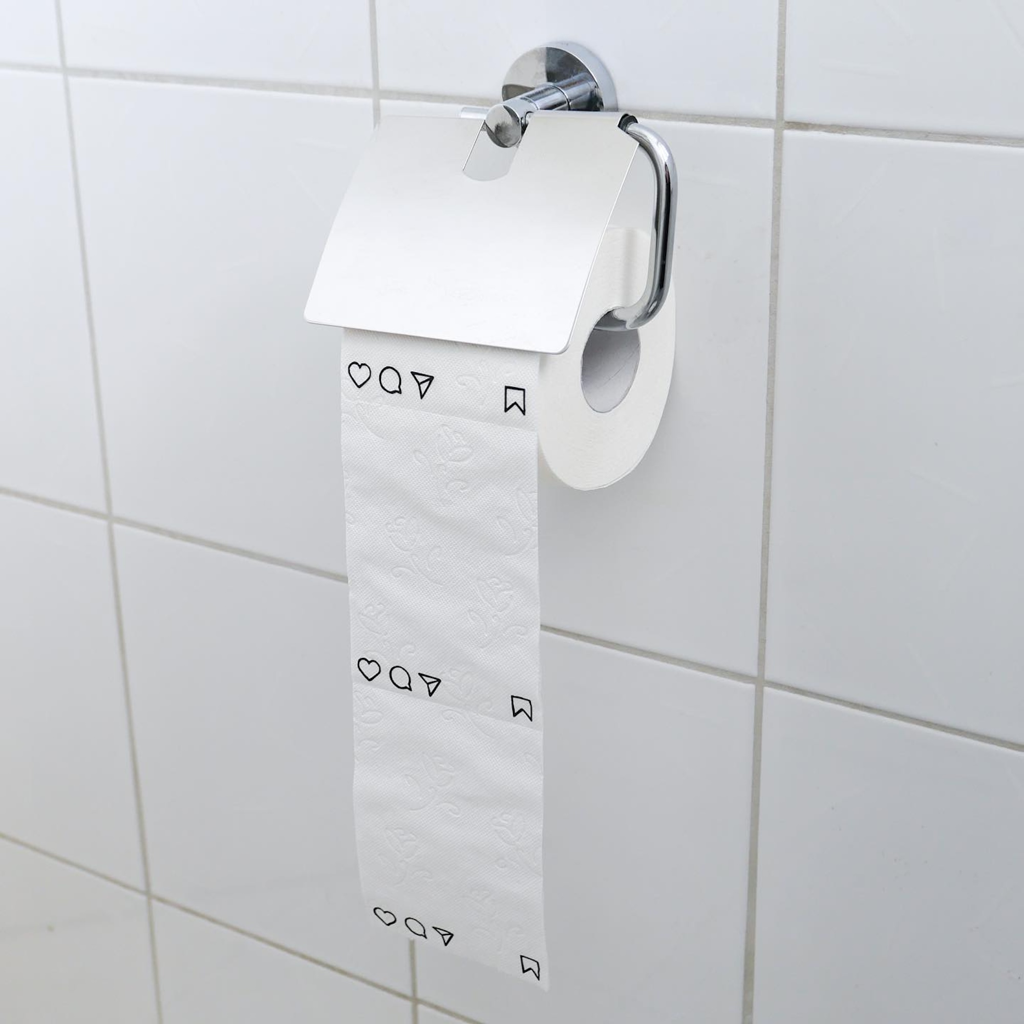 Pop art sculpture featuring surreal emoji duck hybrid figures