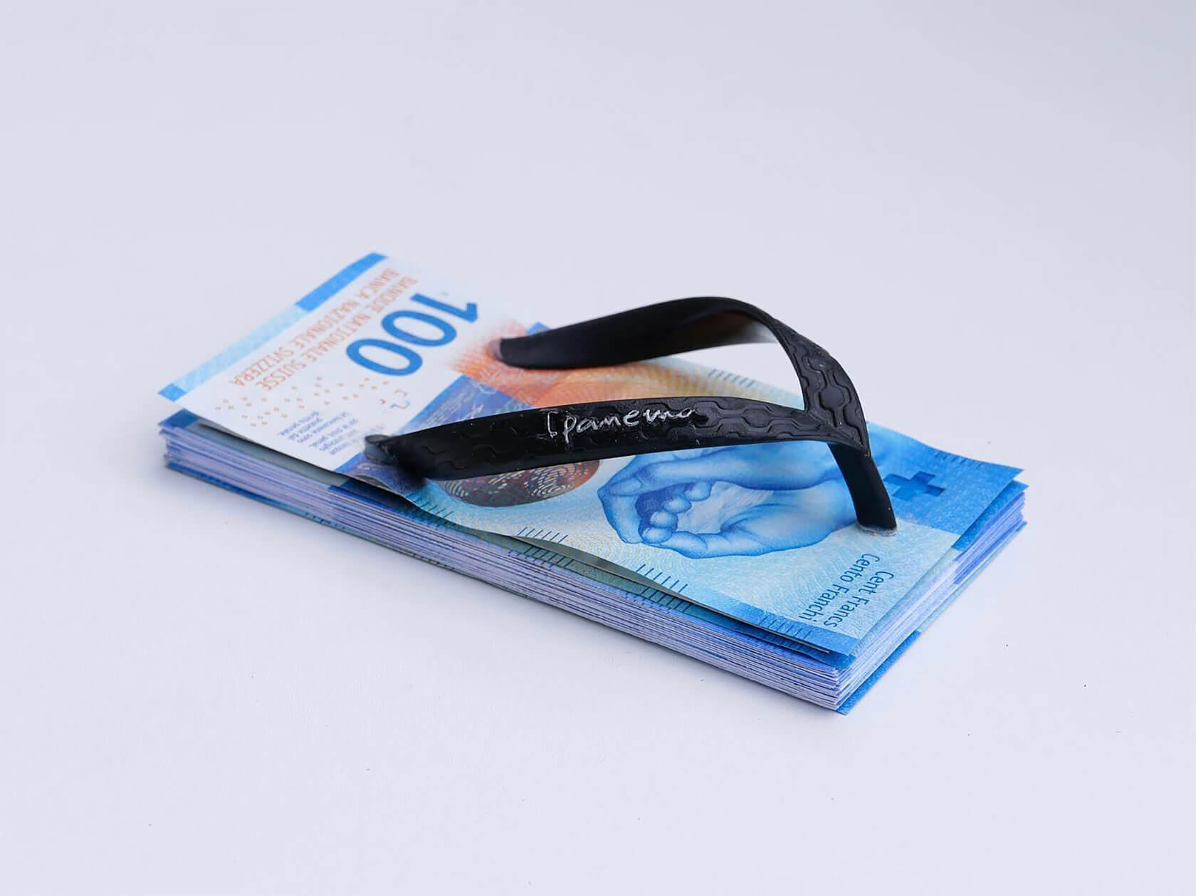 Modern surreal pop art sculpture presenting conceptual commentary on contemporary life