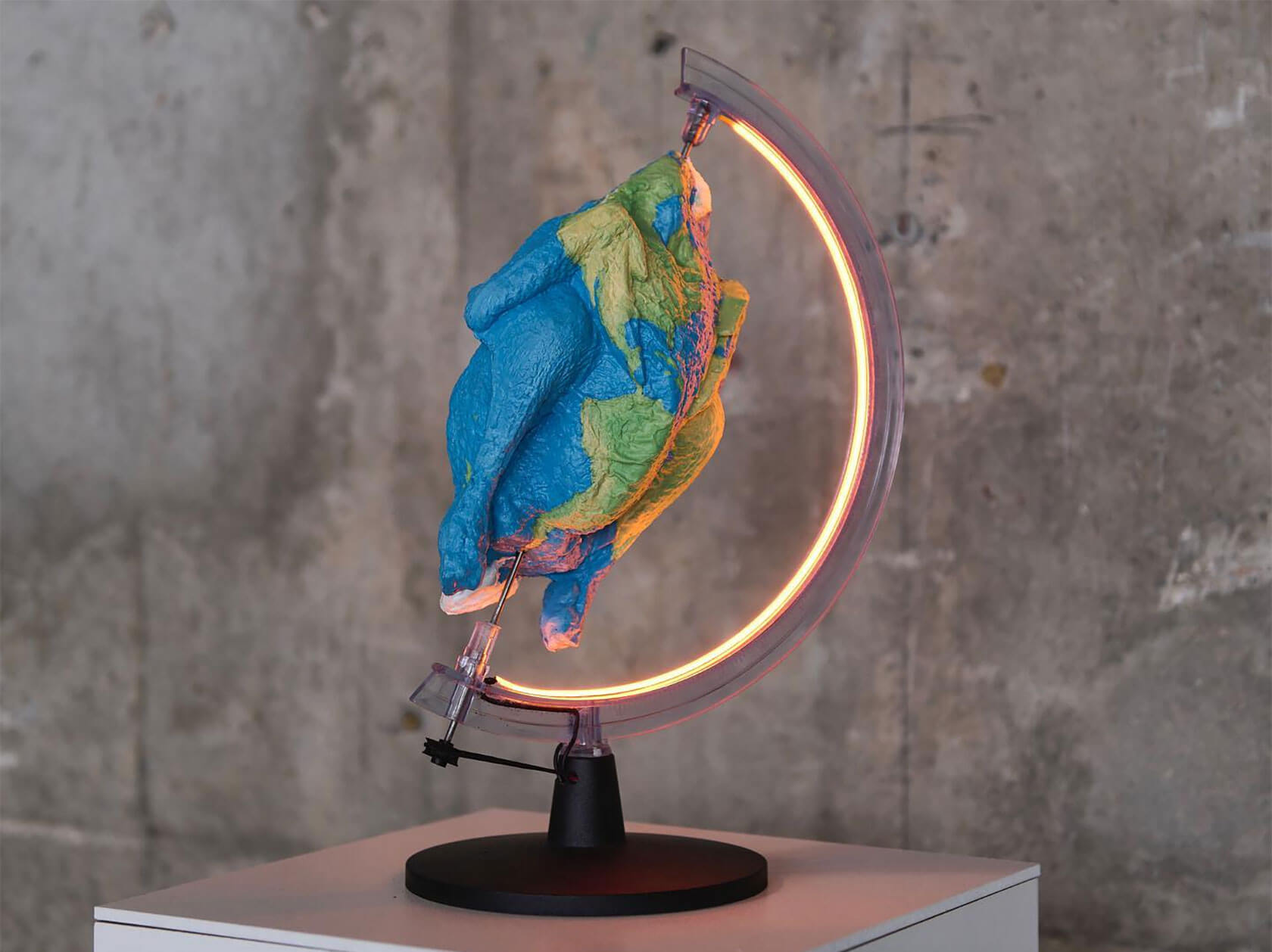 Playful 3D sculpture exploring conceptual art through pop art sensibilities