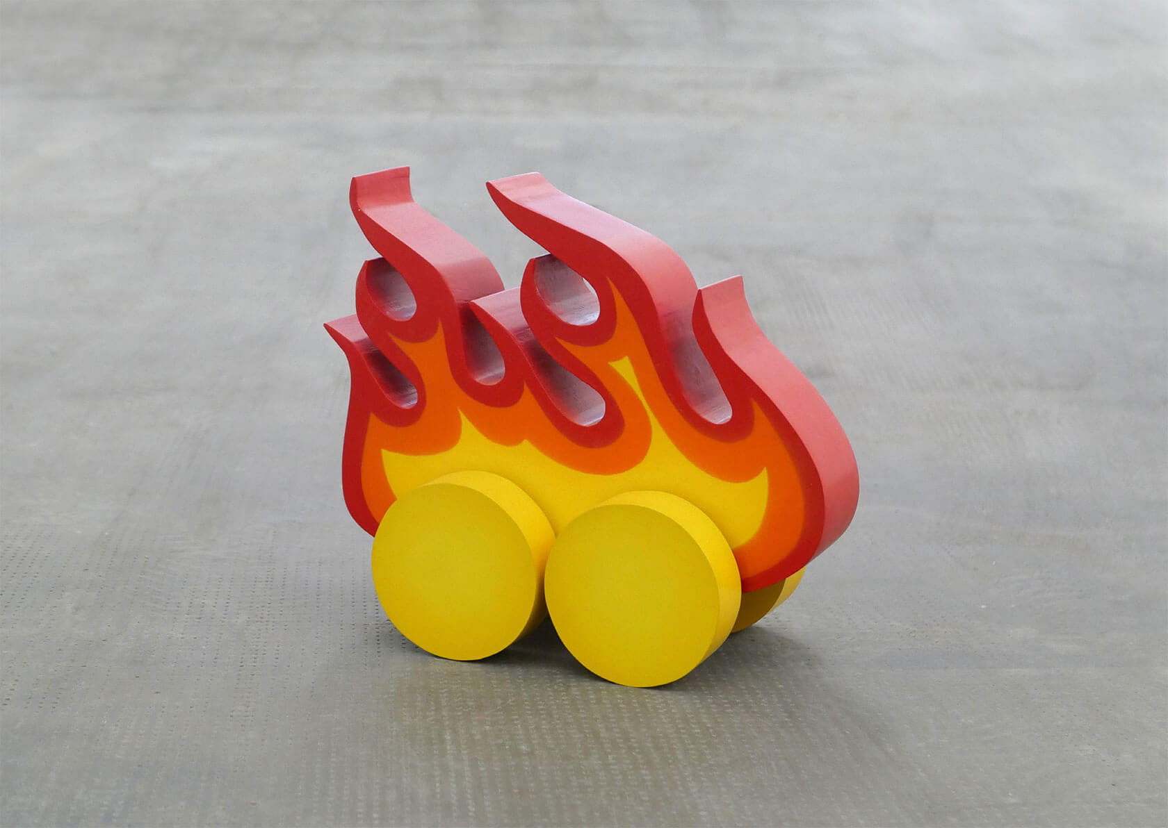 Satirical conceptual art sculpture delivering sharp social commentary through pop art