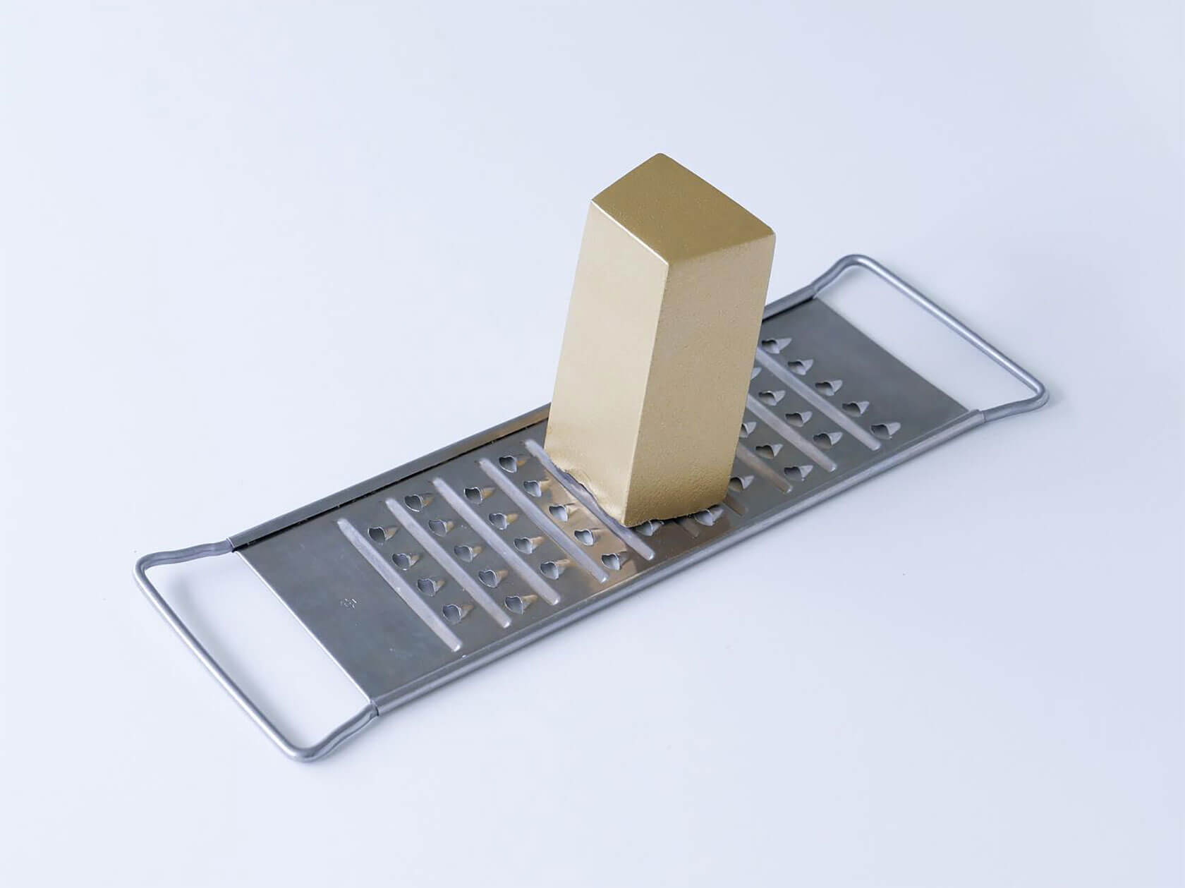 Satirical mixed media sculpture transforming everyday objects into contemporary pop art