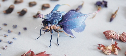 Elaborate Life Like Insects Crafted With Organic Materials