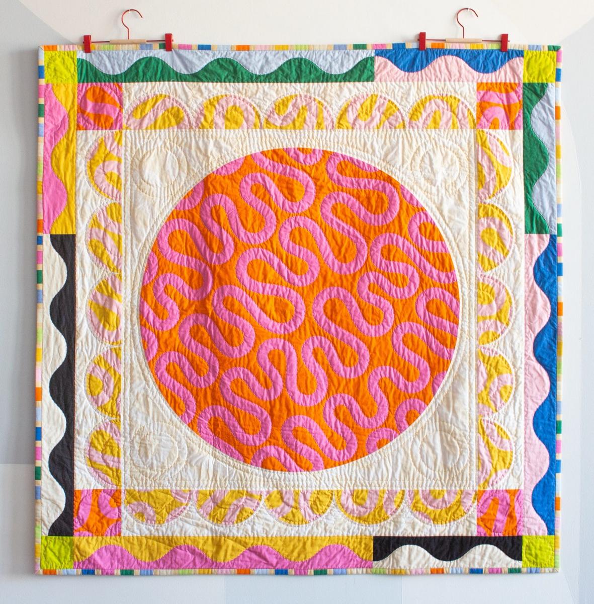 Dimensional quilting fabric art creation