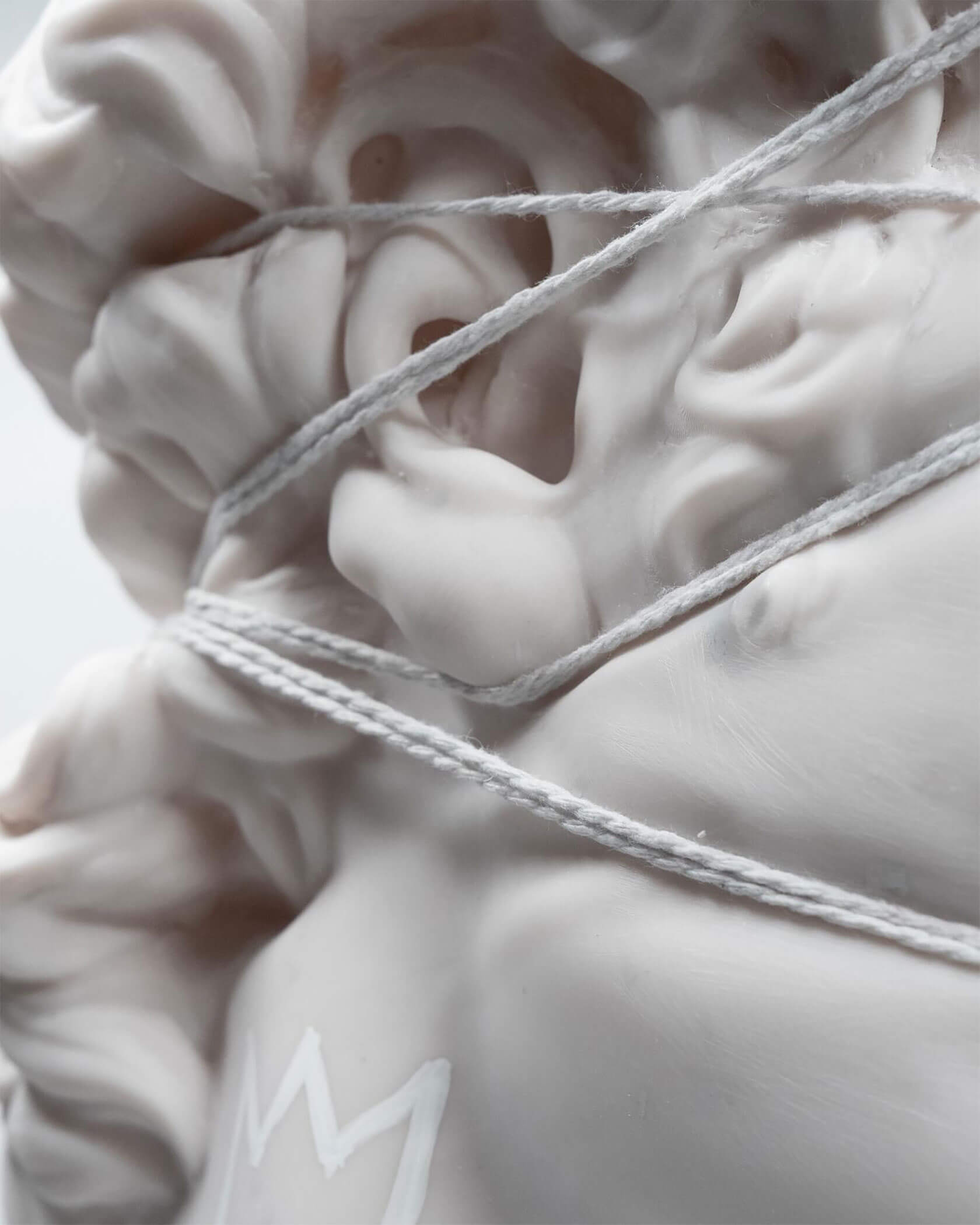 Superhero classical art pop culture mashup featuring comic characters disrupting marble sculptures