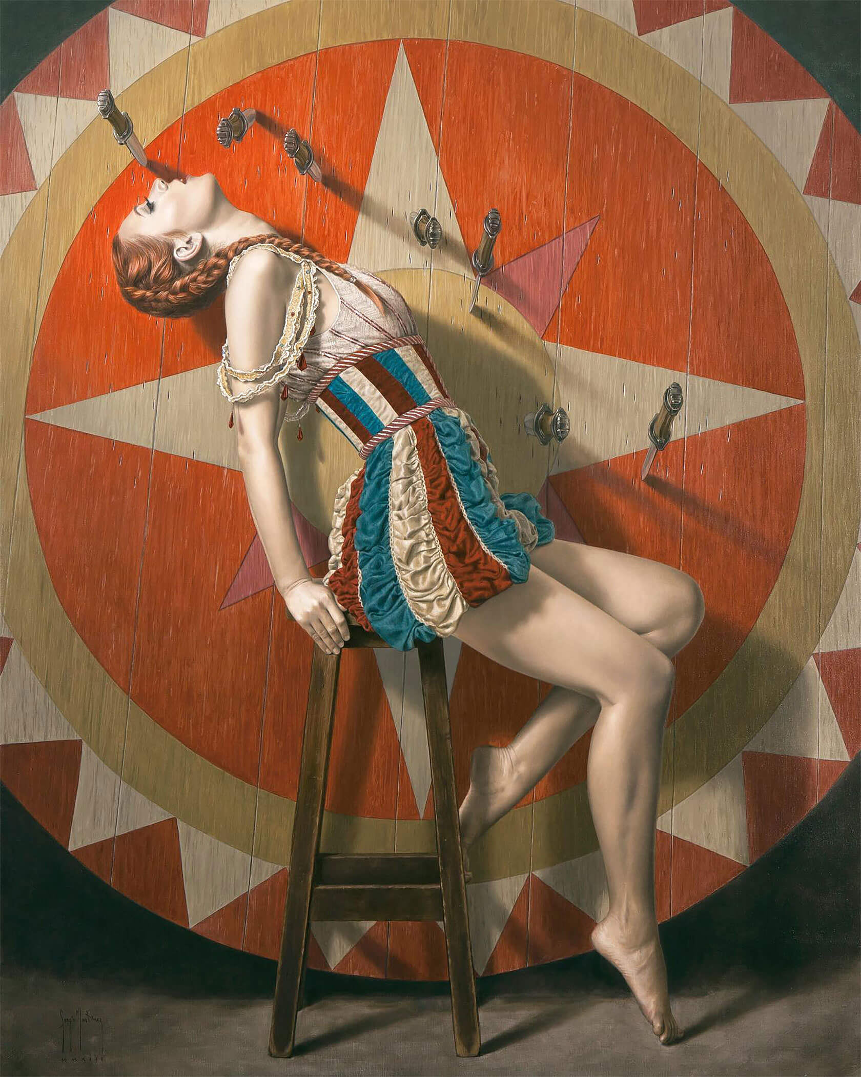 Playful surrealism modern figurative art combining hyperrealism with pop surrealism and absurdist themes