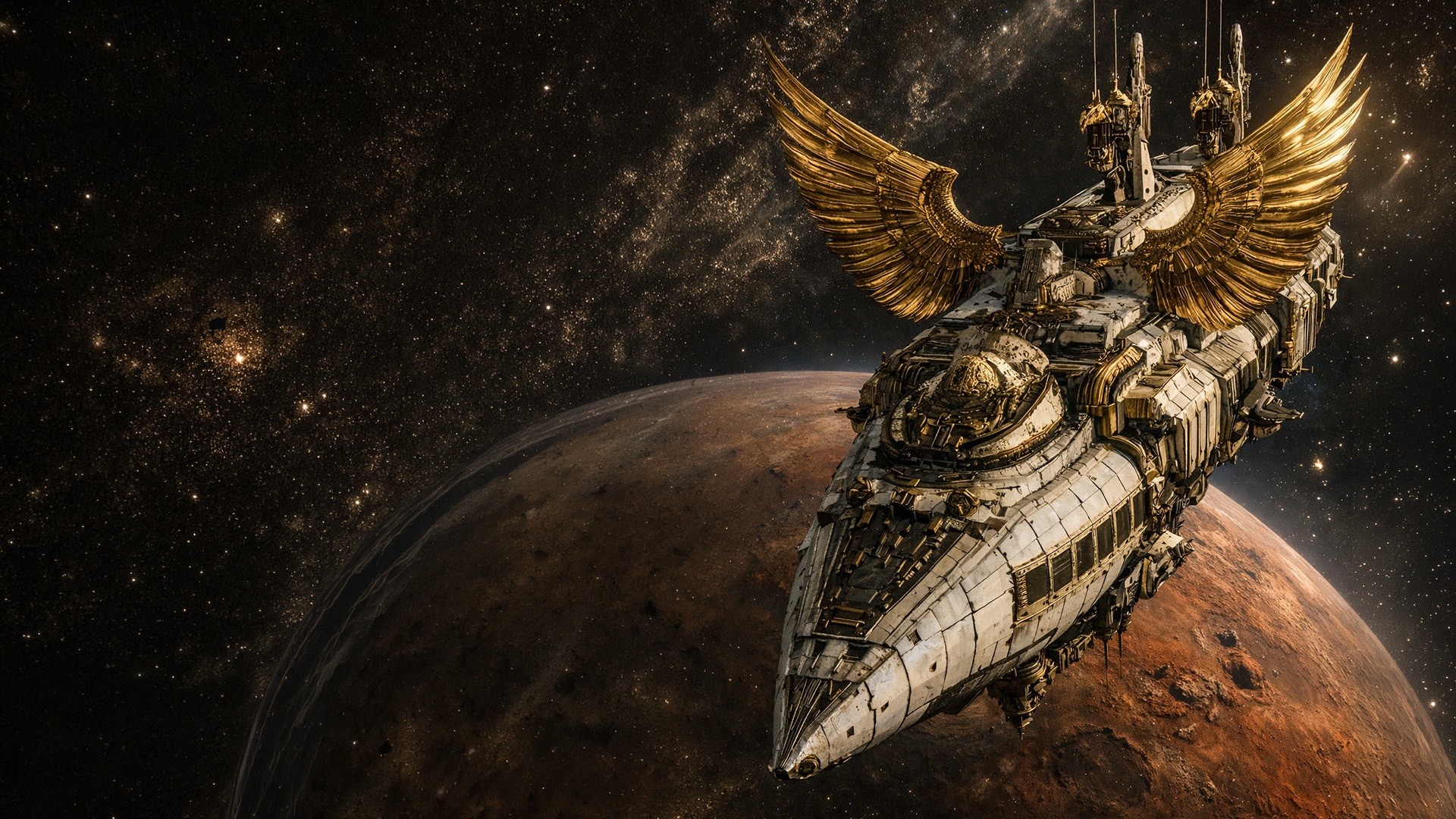 Hypothetical timeline showing Roman Empire thriving as intergalactic civilization