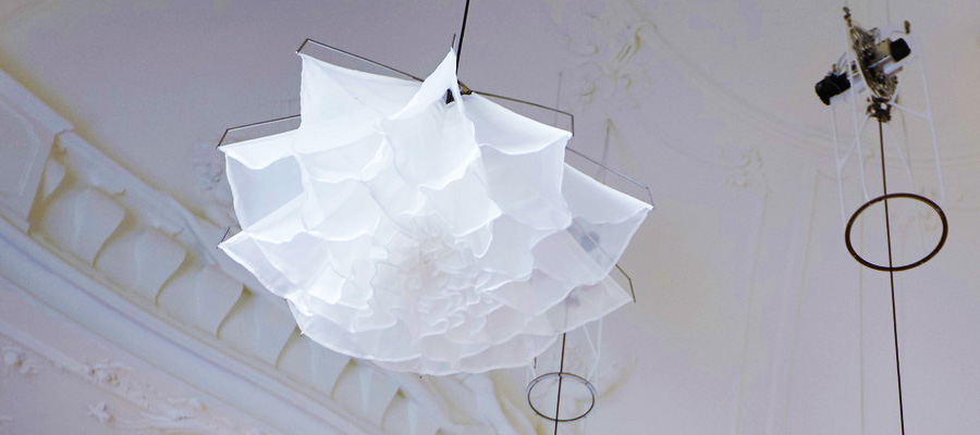 Kinetic Installation Of Light And Movement