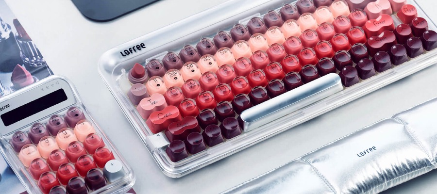 Lipstick Keyboard: Cosmetic-Inspired Design For Your Aesthetic Workspace