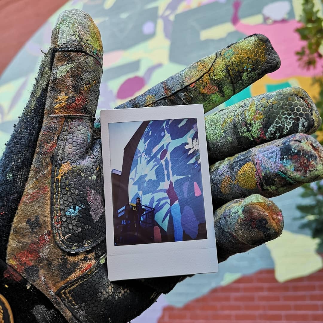 Fantasy mural art created through digital design showcasing urban street artwork