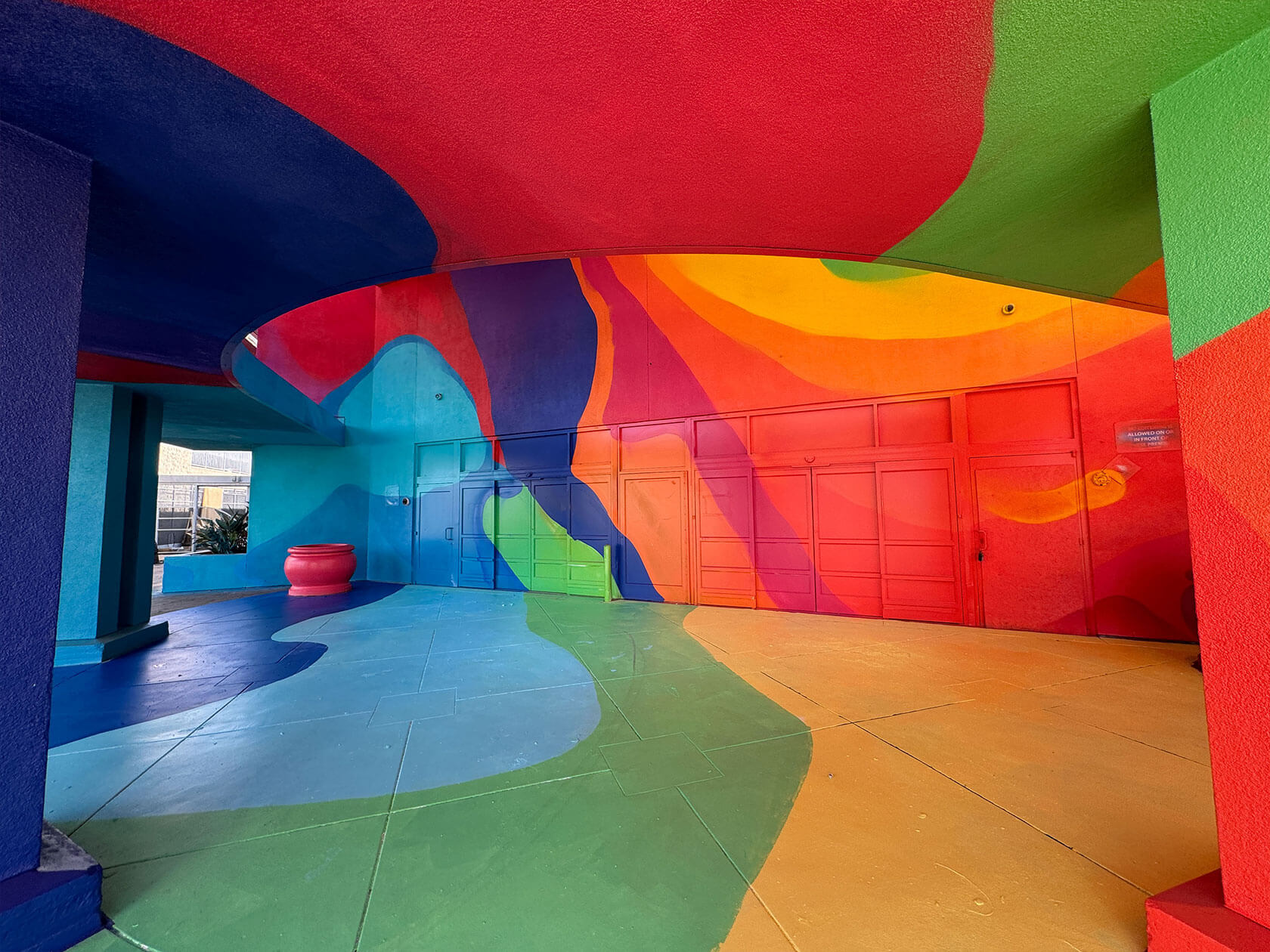 Urban street art gallery featuring vibrant murals and bold public mural installations