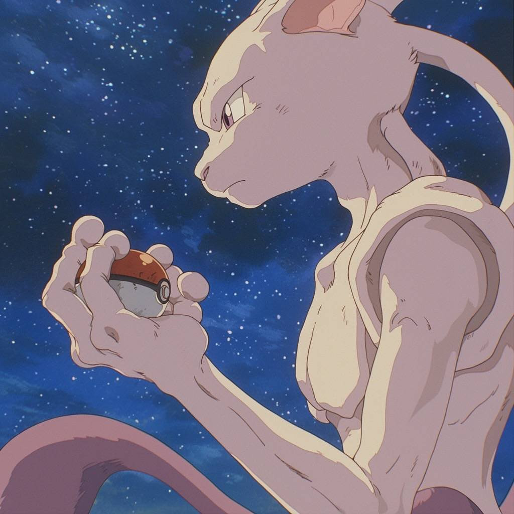 AI-generated artwork showcasing the Pokemon Ghibli aesthetic blend