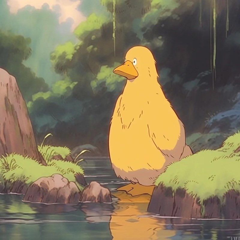 Fan-created magical moment blending Pokemon and Ghibli worlds Magical scene fan art featuring Pokemon drawn in Ghibli style