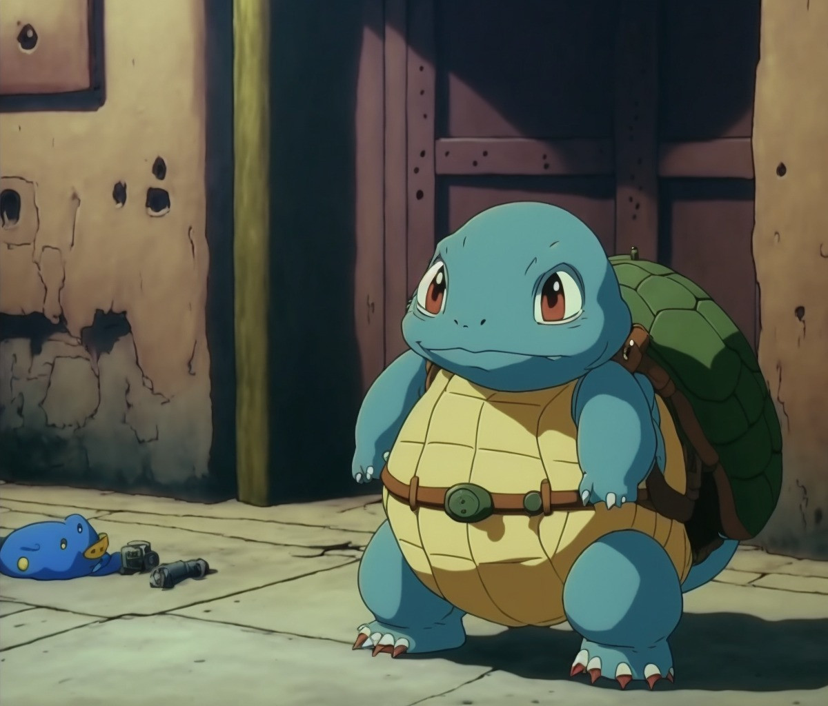 Sketch or drawing exploring the Pokemon Ghibli style visual concept Drawing concept illustrating Pokemon adapted to the Ghibli art style