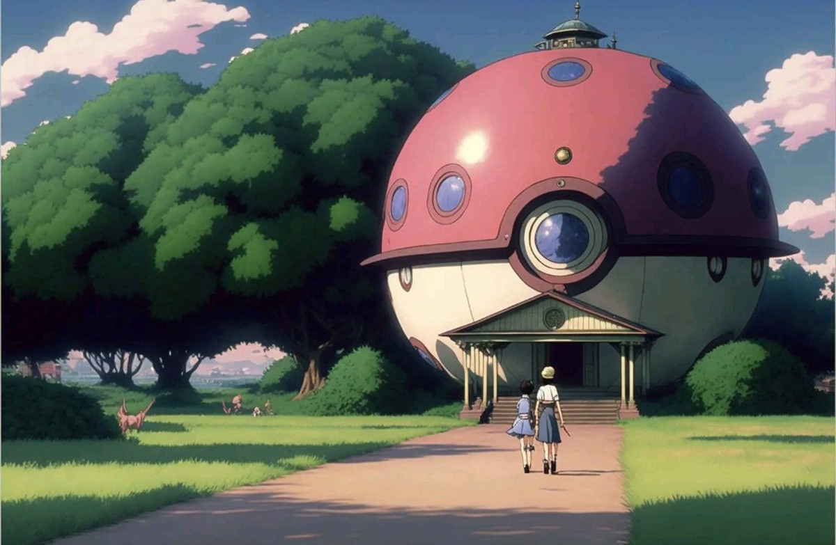Capturing the mood of Ghibli films in a Pokemon character illustration Seventh piece illustrating Pokemon with Studio Ghibli's artistic sensibilities